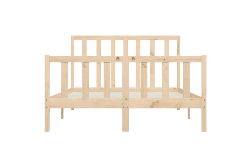 beBasic sengeramme 160x200 cm massivt træ - Brun - Møbler - Senge - Sengeramme & sengestel