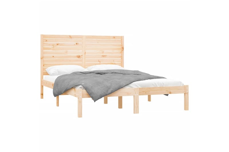beBasic sengeramme 160x200 cm massivt træ - Brun - Møbler - Senge - Sengeramme & sengestel