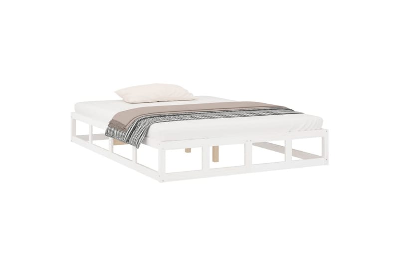 beBasic sengeramme 160x200 cm massivt træ hvid - Hvid - Møbler - Senge - Sengeramme & sengestel