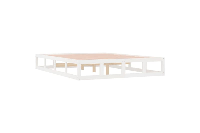 beBasic sengeramme 160x200 cm massivt træ hvid - Hvid - Møbler - Senge - Sengeramme & sengestel