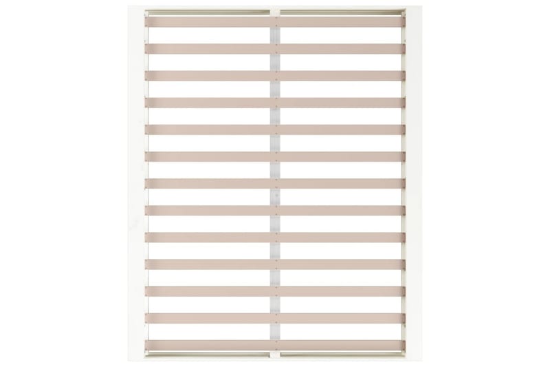beBasic sengeramme 160x200 cm massivt træ hvid - Hvid - Møbler - Senge - Sengeramme & sengestel