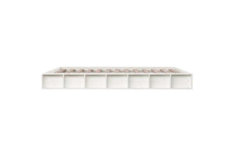 beBasic sengeramme 160x200 cm massivt træ hvid - Hvid - Møbler - Senge - Sengeramme & sengestel