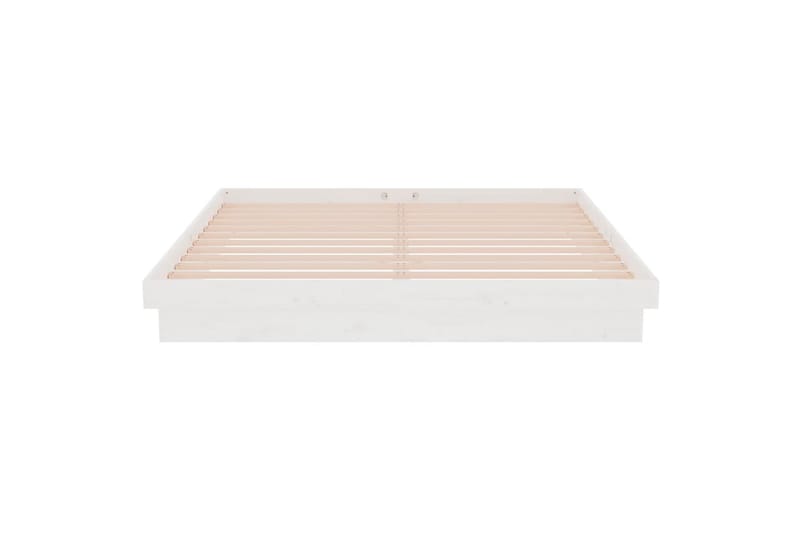 beBasic sengeramme 160x200 cm massivt træ hvid - Hvid - Møbler - Senge - Sengeramme & sengestel