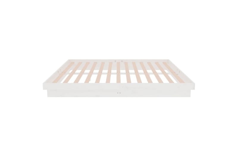 beBasic sengeramme 160x200 cm massivt træ hvid - Hvid - Møbler - Senge - Sengeramme & sengestel