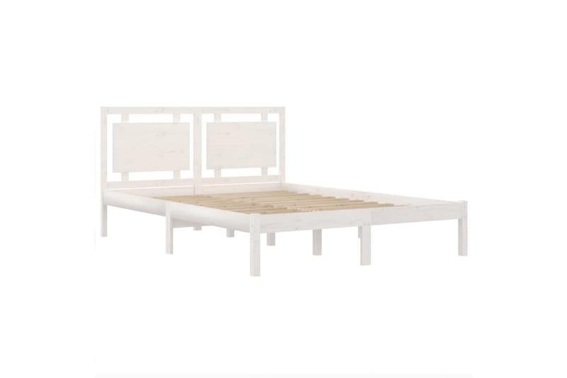 beBasic sengeramme 160x200 cm massivt træ hvid - Hvid - Møbler - Senge - Sengeramme & sengestel
