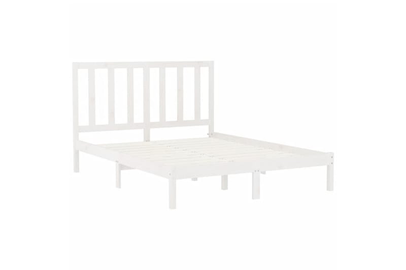 beBasic sengeramme 160x200 cm massivt træ hvid - Hvid - Møbler - Senge - Sengeramme & sengestel