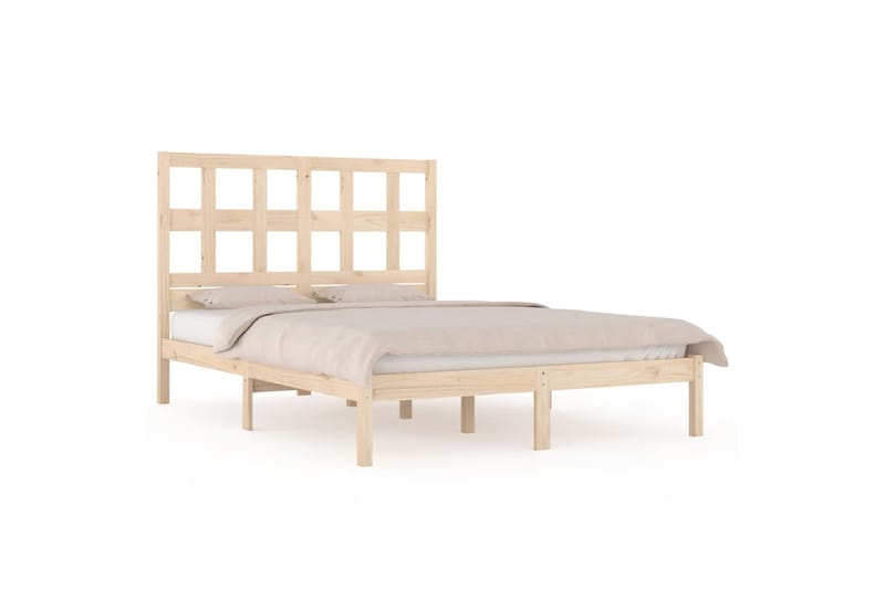 beBasic sengeramme 180x200 cm Super King massivt fyrretræ - Brun - Møbler - Senge - Sengeramme & sengestel