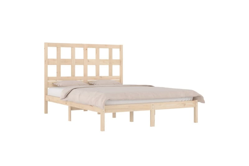 beBasic sengeramme 180x200 cm Super King massivt fyrretræ - Brun - Møbler - Senge - Sengeramme & sengestel
