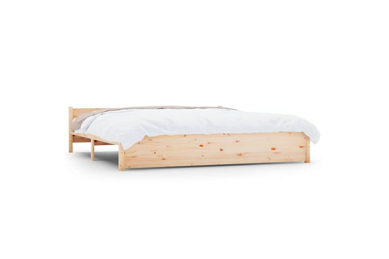 beBasic sengeramme 180x200 cm Super King massivt træ - Brun - Møbler - Senge - Sengeramme & sengestel
