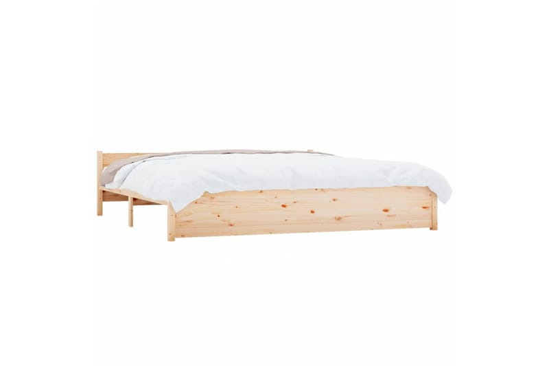beBasic sengeramme 180x200 cm Super King massivt træ - Brun - Møbler - Senge - Sengeramme & sengestel