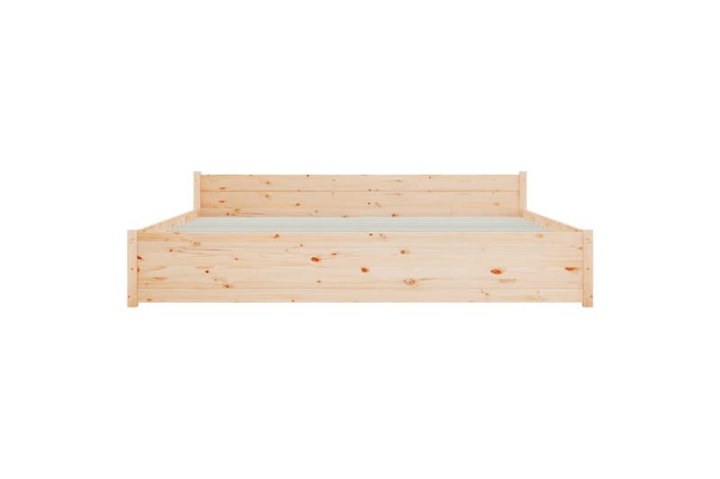 beBasic sengeramme 180x200 cm Super King massivt træ - Brun - Møbler - Senge - Sengeramme & sengestel