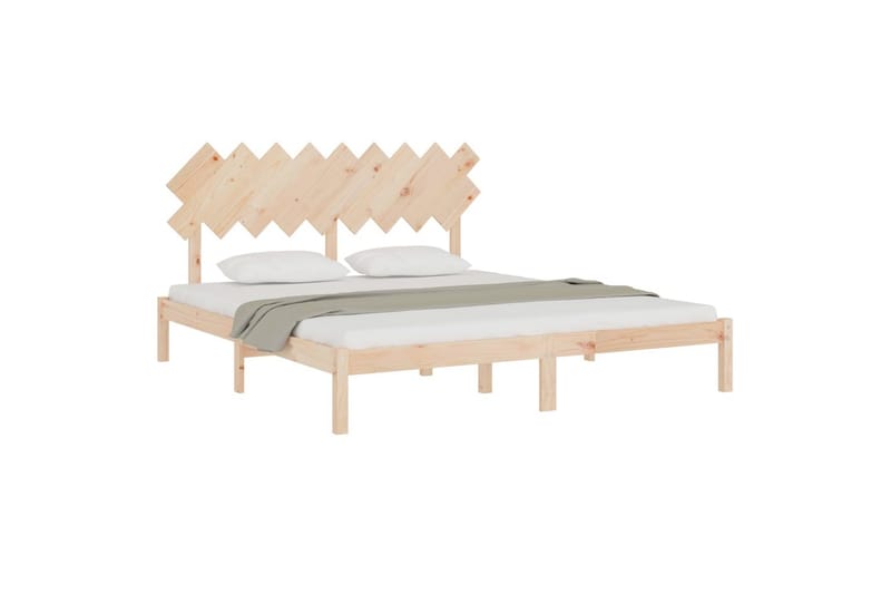 beBasic sengeramme 180x200 cm Super King massivt træ - Brun - Møbler - Senge - Sengeramme & sengestel