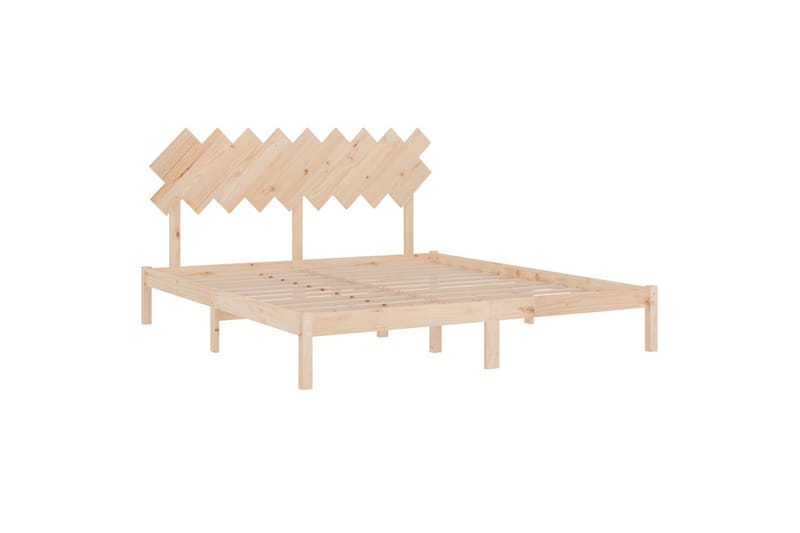 beBasic sengeramme 180x200 cm Super King massivt træ - Brun - Møbler - Senge - Sengeramme & sengestel