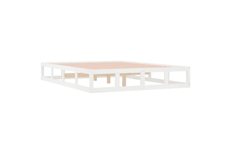 beBasic sengeramme 180x200 cm Super King massivt træ hvid - Hvid - Møbler - Senge - Sengeramme & sengestel