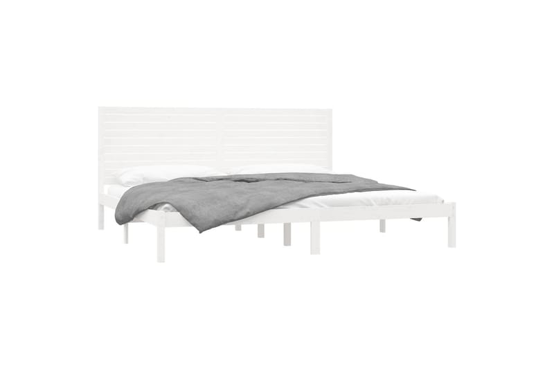 beBasic sengeramme 180x200 cm Super King massivt træ hvid - Hvid - Møbler - Senge - Sengeramme & sengestel