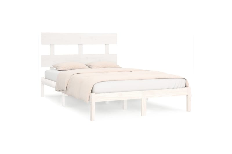 beBasic sengeramme 180x200 cm Super King massivt træ hvid - Hvid - Møbler - Senge - Sengeramme & sengestel