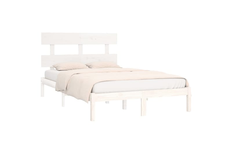beBasic sengeramme 180x200 cm Super King massivt træ hvid - Hvid - Møbler - Senge - Sengeramme & sengestel