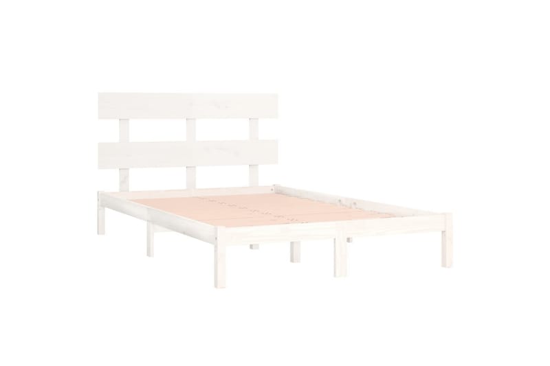 beBasic sengeramme 180x200 cm Super King massivt træ hvid - Hvid - Møbler - Senge - Sengeramme & sengestel