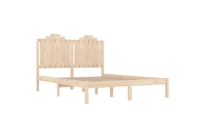 beBasic sengeramme 200x200 cm massivt fyrretræ - Brun - Møbler - Senge - Sengeramme & sengestel