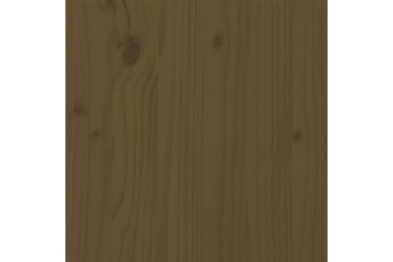 beBasic sengeramme 200x200 cm massivt fyrretræ gyldenbrun - Brun - Sengeramme & sengestel