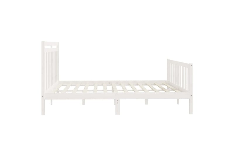 beBasic sengeramme 200x200 cm massivt fyrretræ hvid - Hvid - Møbler - Senge - Sengeramme & sengestel