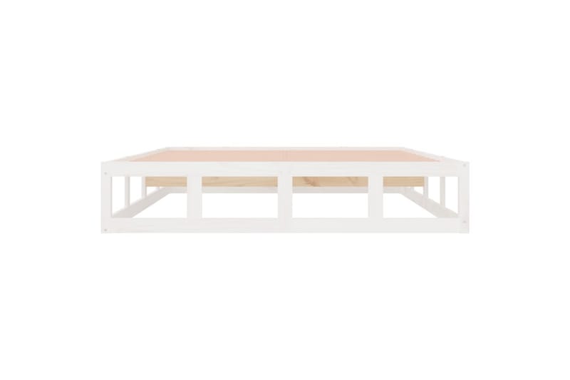 beBasic sengeramme 200x200 cm massivt træ hvid - Hvid - Møbler - Senge - Sengeramme & sengestel