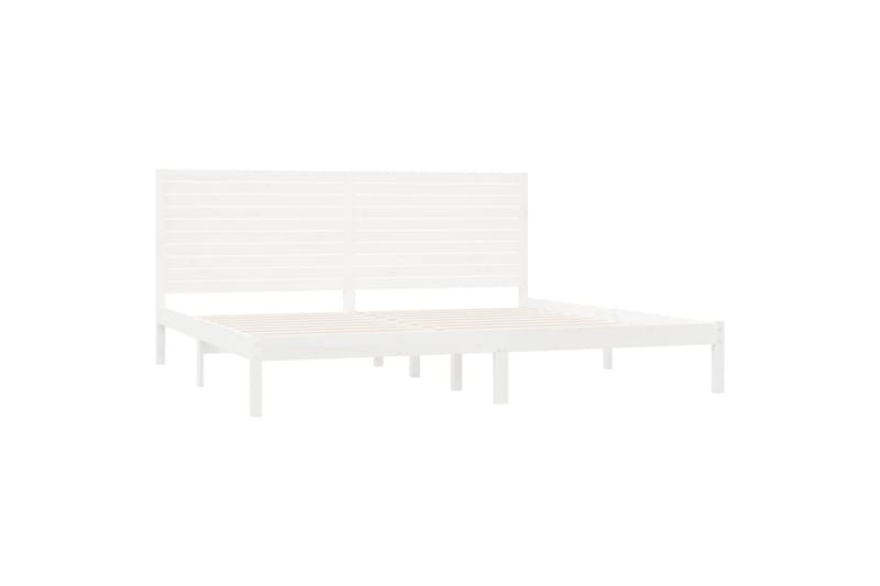 beBasic sengeramme 200x200 cm massivt træ hvid - Hvid - Møbler - Senge - Sengeramme & sengestel