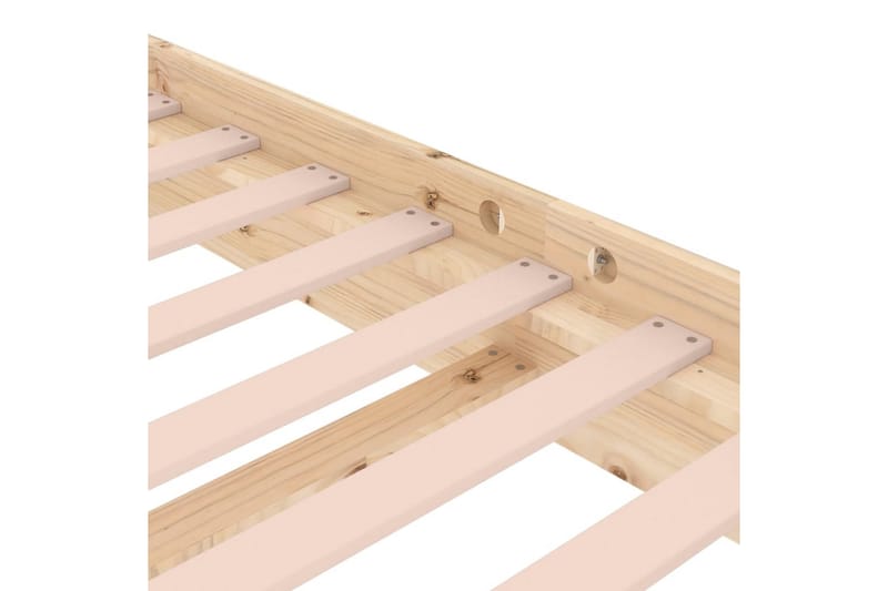 beBasic sengeramme 75x190 cm 2FT6 Small Single massivt træ - Brun - Møbler - Senge - Sengeramme & sengestel