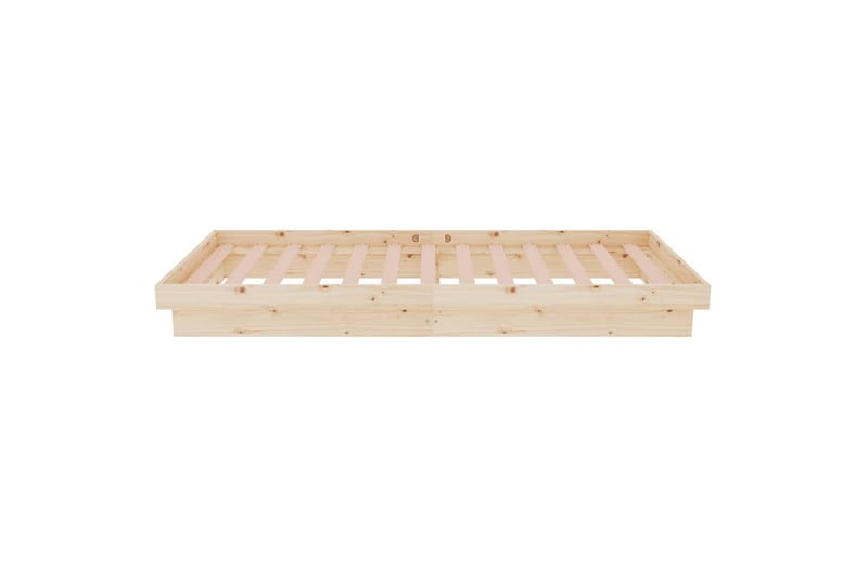 beBasic sengeramme 75x190 cm 2FT6 Small Single massivt træ - Brun - Møbler - Senge - Sengeramme & sengestel