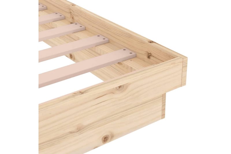 beBasic sengeramme 75x190 cm 2FT6 Small Single massivt træ - Brun - Møbler - Senge - Sengeramme & sengestel