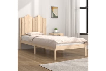 beBasic sengeramme 75x190 cm Small Single massivt fyrretræ - Brun - Møbler - Senge - Sengeramme & sengestel