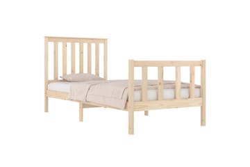 beBasic sengeramme 75x190 cm Small Single massivt fyrretræ - Brun - Møbler - Senge - Sengeramme & sengestel