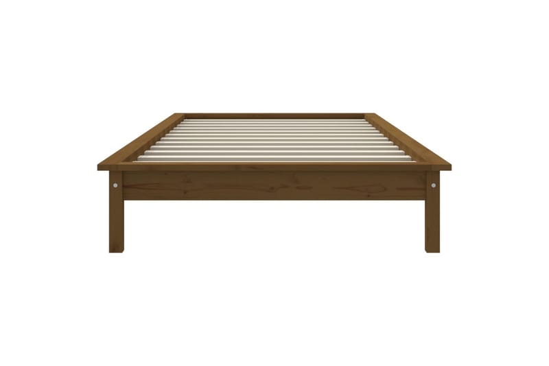 beBasic sengeramme 75x190 cm Small Single massivt fyrretræ gyldenbrun - Brun - Møbler - Senge - Sengeramme & sengestel