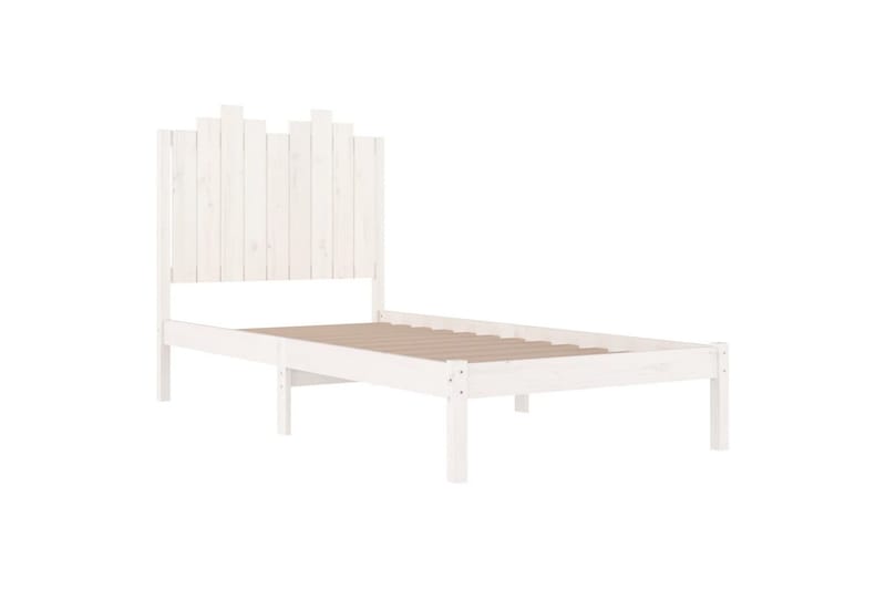 beBasic sengeramme 75x190 cm Small Single massivt fyrretræ hvid - Hvid - Sengeramme & sengestel