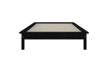 beBasic sengeramme 75x190 cm Small Single massivt fyrretræ sort - Sort - Møbler - Senge - Sengeramme & sengestel