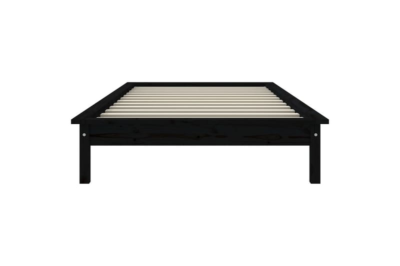 beBasic sengeramme 75x190 cm Small Single massivt fyrretræ sort - Sort - Møbler - Senge - Sengeramme & sengestel