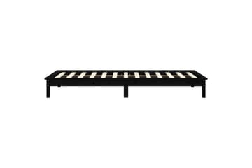 beBasic sengeramme 75x190 cm Small Single massivt fyrretræ sort - Sort - Møbler - Senge - Sengeramme & sengestel