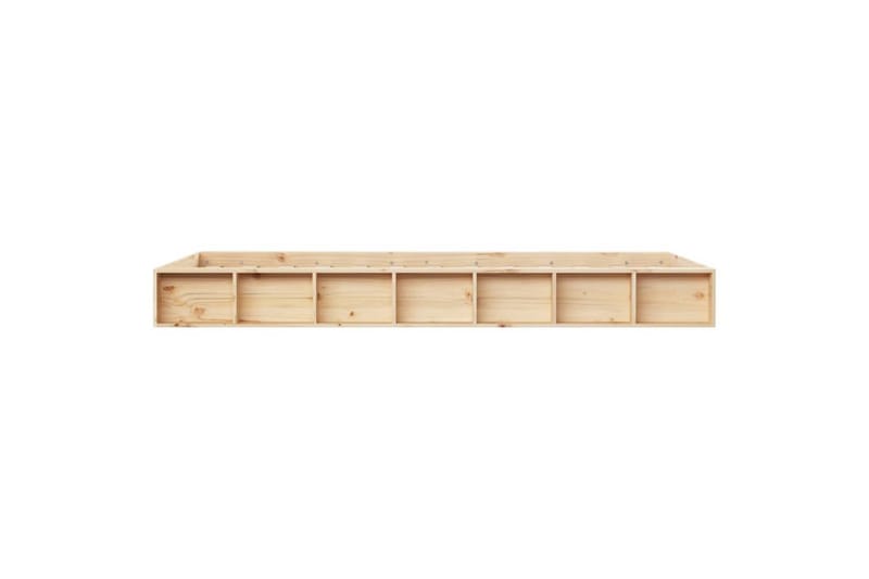 beBasic sengeramme 75x190 cm Small Single massivt træ - Brun - Møbler - Senge - Sengeramme & sengestel