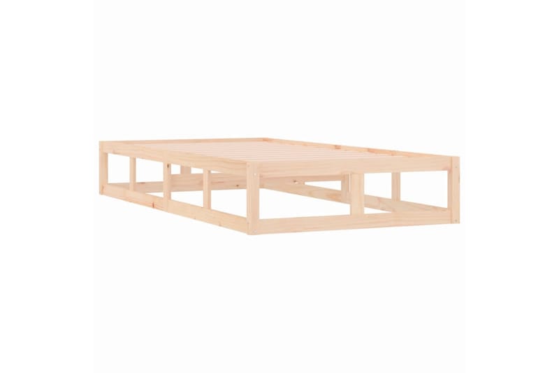 beBasic sengeramme 75x190 cm Small Single massivt træ - Brun - Møbler - Senge - Sengeramme & sengestel