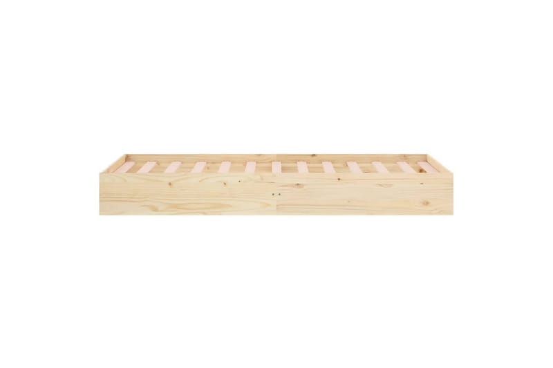 beBasic sengeramme 75x190 cm Small Single massivt træ - Brun - Møbler - Senge - Sengeramme & sengestel