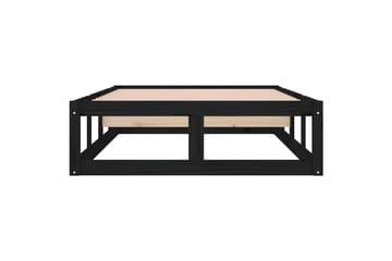 beBasic sengeramme 75x190 cm Small Single massivt træ sort - Sort - Møbler - Senge - Sengeramme & sengestel