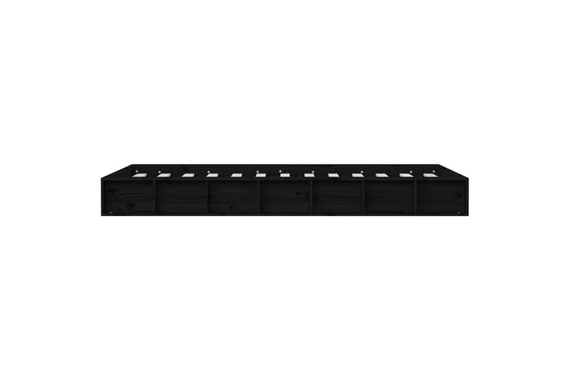 beBasic sengeramme 75x190 cm Small Single massivt træ sort - Sort - Møbler - Senge - Sengeramme & sengestel