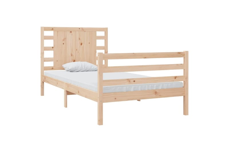 beBasic sengeramme 90x190 cm 3FT Single massivt fyrretræ 3FT Single - Brun - Møbler - Senge - Sengeramme & sengestel