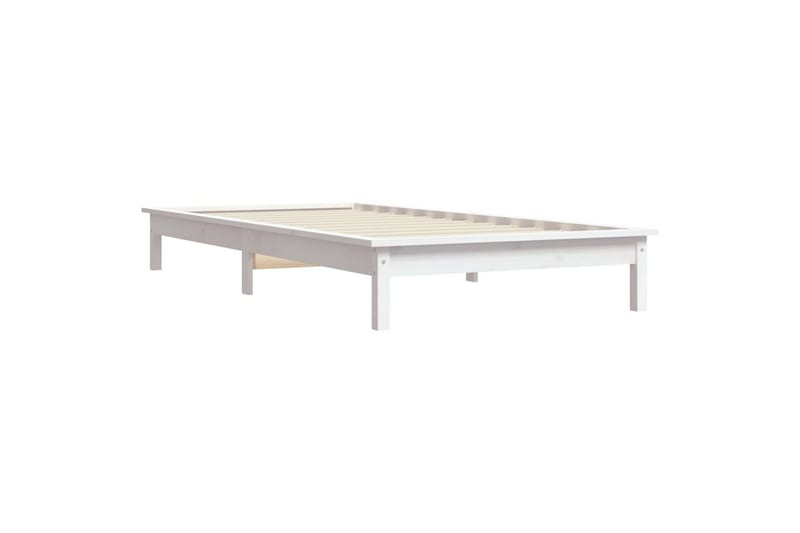 beBasic sengeramme 90x190 cm Single massivt fyrretræ hvid - Hvid - Sengeramme & sengestel