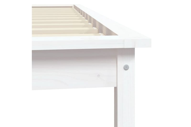beBasic sengeramme 90x190 cm Single massivt fyrretræ hvid - Hvid - Møbler - Senge - Sengeramme & sengestel