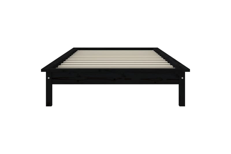 beBasic sengeramme 90x190 cm Single massivt fyrretræ sort - Sort - Sengeramme & sengestel