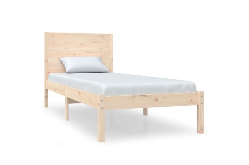 beBasic sengeramme 90x190 Single massivt træ - Brun - Møbler - Senge - Sengeramme & sengestel
