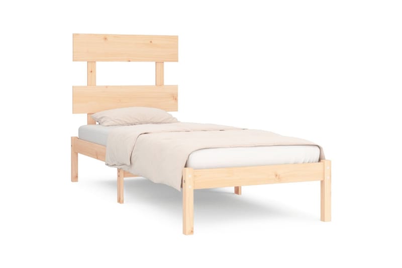 beBasic sengeramme 90x190 Single massivt træ - Brun - Møbler - Senge - Sengeramme & sengestel