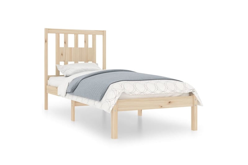 beBasic sengeramme 90x190 Single massivt træ - Brun - Møbler - Senge - Sengeramme & sengestel