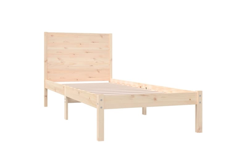 beBasic sengeramme 90x190 Single massivt træ - Brun - Møbler - Senge - Sengeramme & sengestel